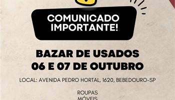 Vem pro nosso Bazar - 