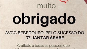 Agradecimento - 7� Jantar �rabe - 