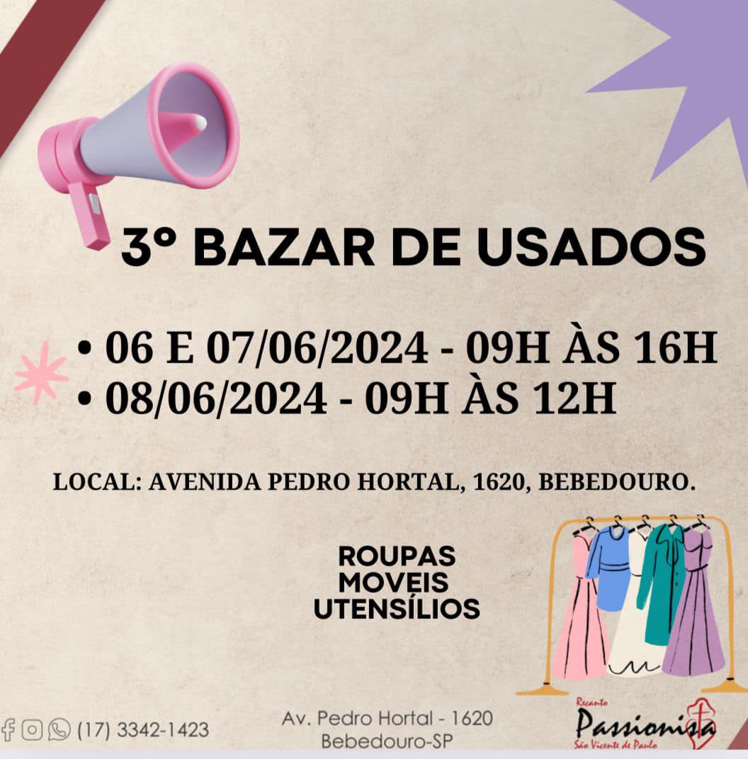 3 Bazar Beneficente de Usados 